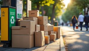 Où jeter les cartons de déménagement : guide pratique et écologique