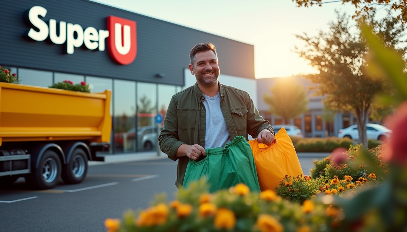Camion benne : location facile et pratique chez Super U