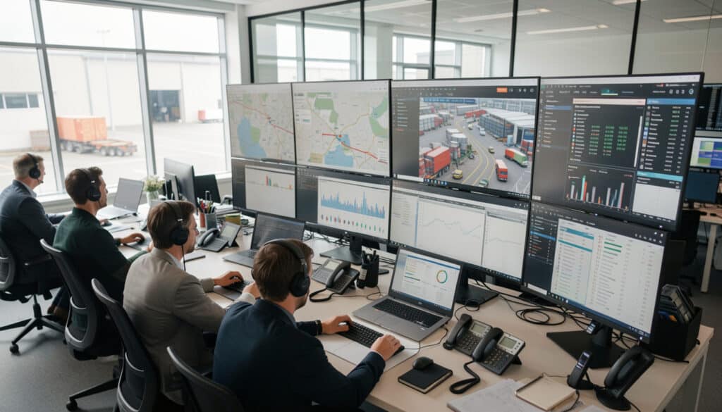 Tour de contrôle logistique et pilotage des flux